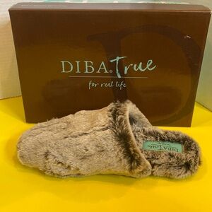 Diba true slippers NEW Fur cake spice 8 15320 ladies women gift house shoes lux